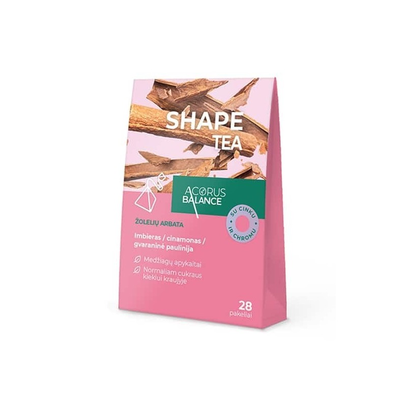 Shape tea arbata, medžiagų apykaitai, 28 vnt.