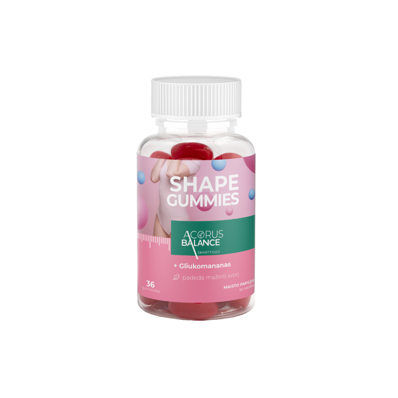 SHAPE GUMMIES, svorio kontrolei, 36 vnt.