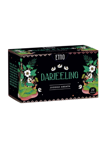 Juodoji arbata Darjeeling ETNO, 20 vnt.