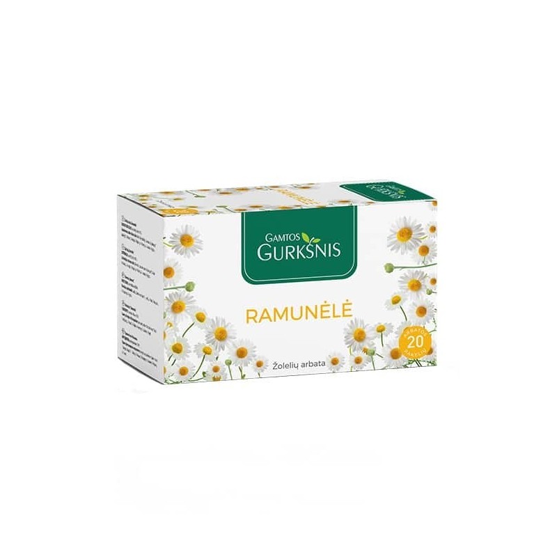 Arbata Gamtos Gurkšnis ramunėlė, 20 vnt.