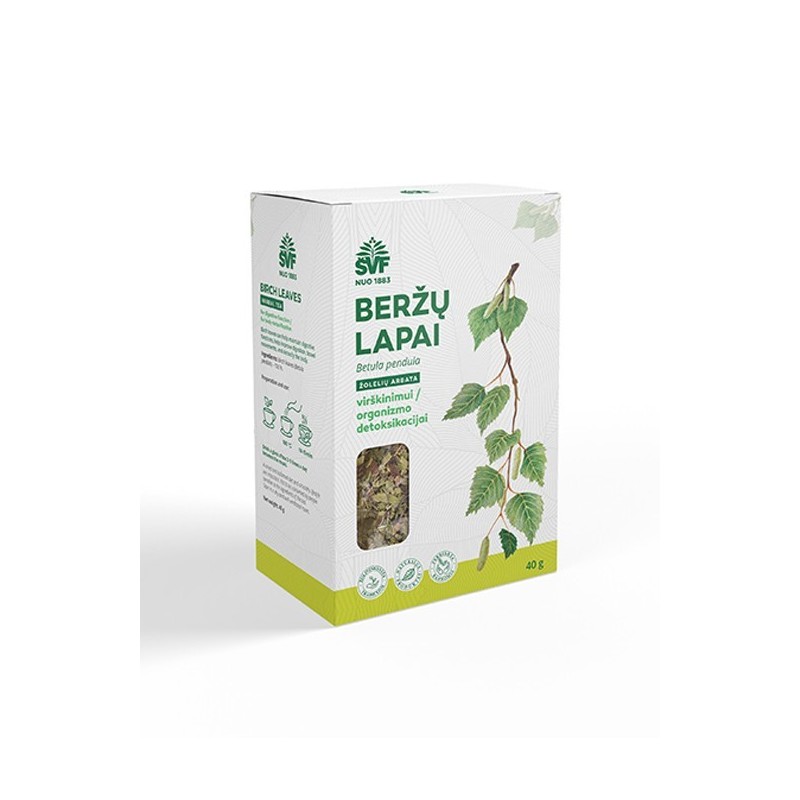 Žolelių arbata beržų lapai ŠVF, 40 g
