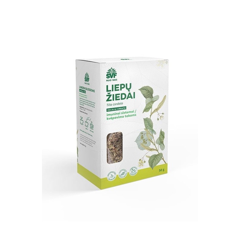 Žolelių arbata liepų žiedai ŠVF, 50 g