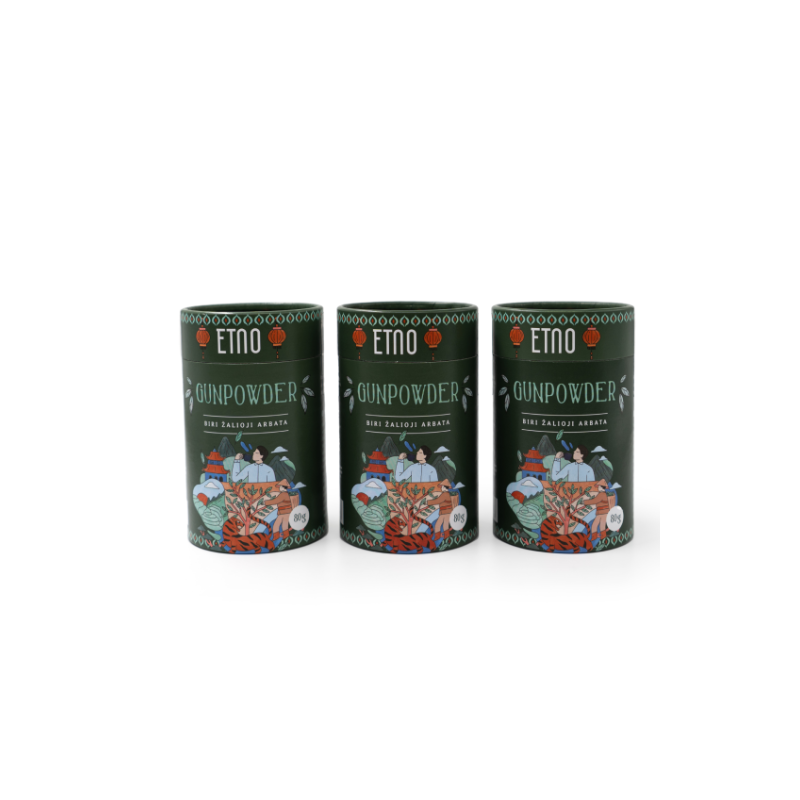 Žalioji arbata Gunpowder, ETNO, biri, 80 g