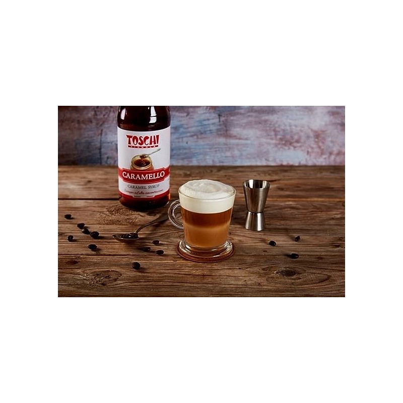 Caramello, karamelės skonio sirupas, TOSCHI, 250 ml