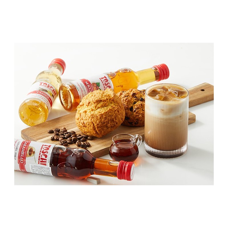 Caramello, karamelės skonio sirupas, TOSCHI, 250 ml