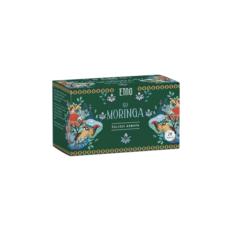 Žalioji arbata su Moringa, ETNO, 20 vnt.