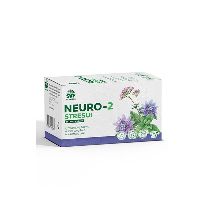 Arbata Neuro-2 stresui ŠVF, 20 vnt.