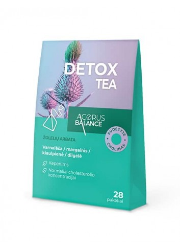 Detox tea arbata, detoksikacijai, 28 vnt.