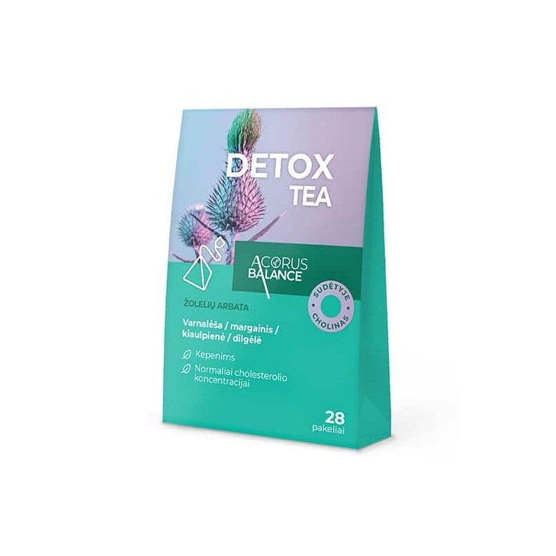 Detox tea arbata, detoksikacijai, 28 vnt.