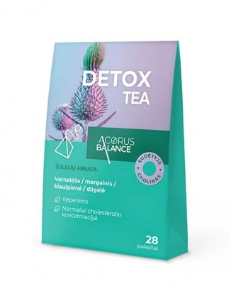 Detox tea arbata, detoksikacijai, 28 vnt.