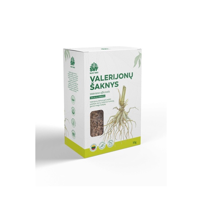 Žolelių arbata valerijonų šaknys, ŠVF, 50g