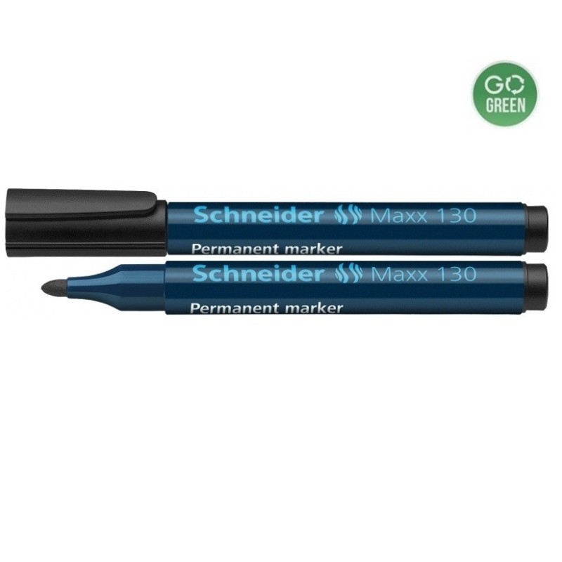 Žymeklis permanentinis SCHNEIDER MAXX 130, juodos sp., 1-3mm., a.g.