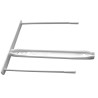 Dokumentų archyvinės įsegėlės baltos E-CLIP 8 cm įp.50