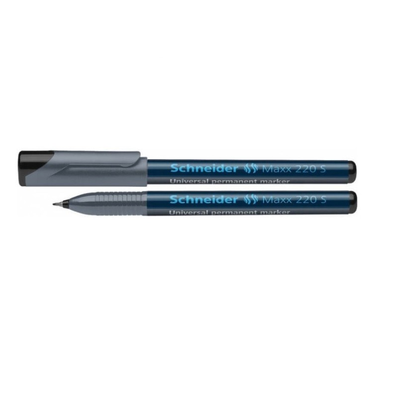 Žymeklis permanentinis SCHNEIDER MAXX 220 S, juodos sp., 0.4mm.