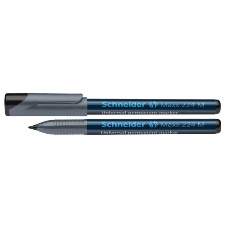 Žymeklis permanentinis SCHNEIDER MAXX 224 M, juodos sp., 1.0mm.