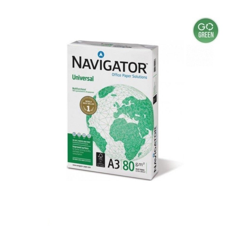 Biuro popierius NAVIGATOR A3 80 g. 500 l.