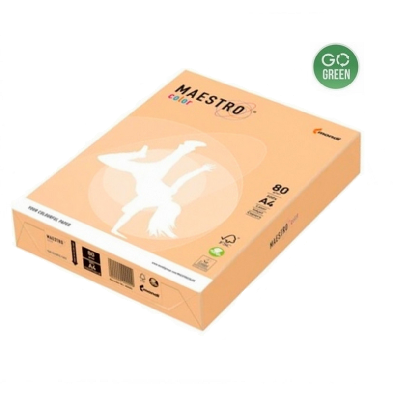 Spalvotas popierius MAESTRO COLOR A4 80 g. 500 l. lašišos sp.