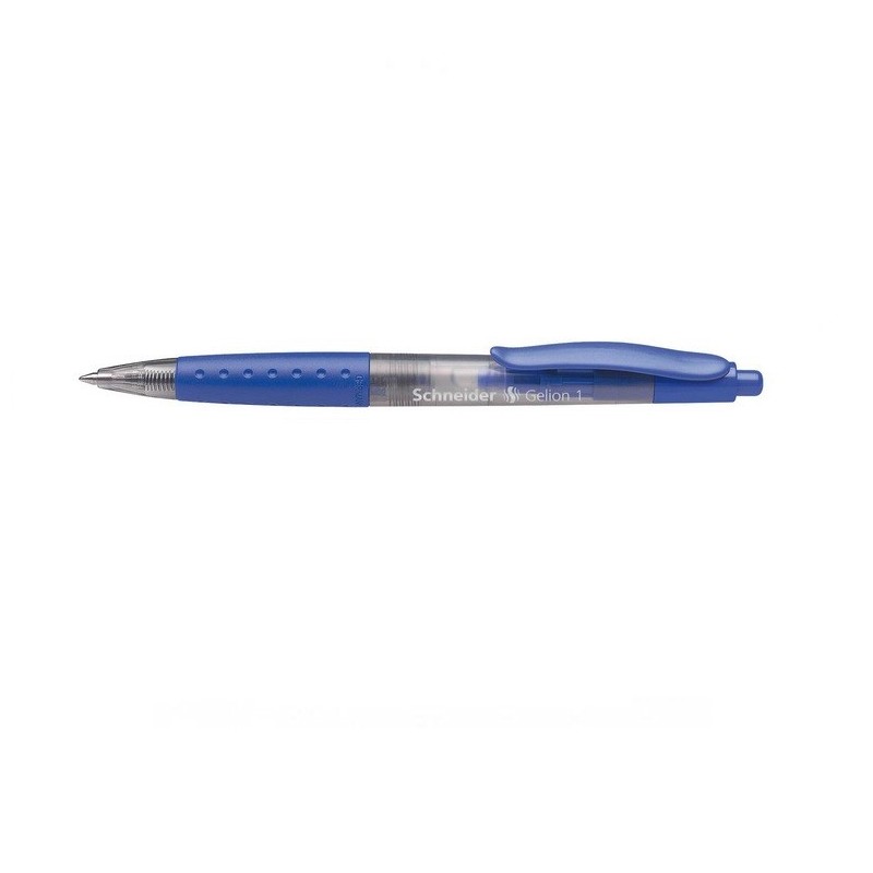 Gelio rašiklis automatinis SCHNEIDER GELION 1, mėlynos sp., brėžio storis 0,4mm