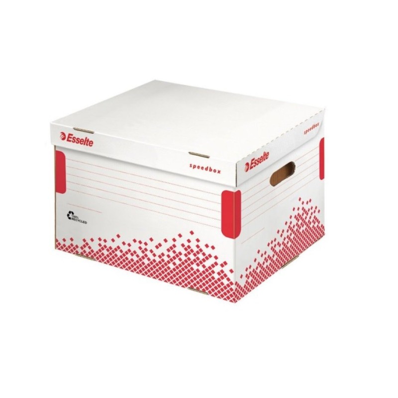 Archyvinė dėžė segtuvams  SPEEDBOX  ESSELTE , telpa 5 segtuvai 75mm, 392x301x334mm