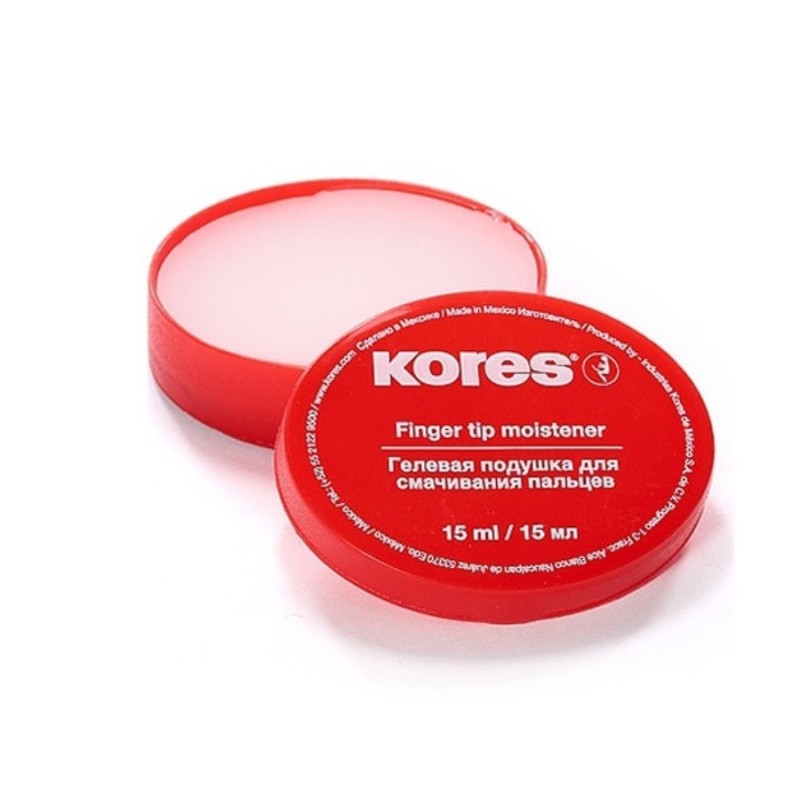 Kempinėlė pirštams drėkinti su glicerinu KORES, 15 g. įp.12