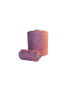 Notarinis siūlas 35m raudonas/baltas