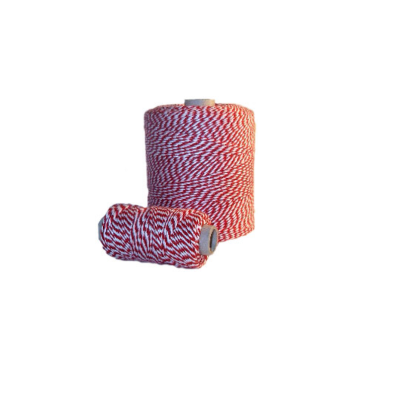 Notarinis siūlas 35m raudonas/baltas