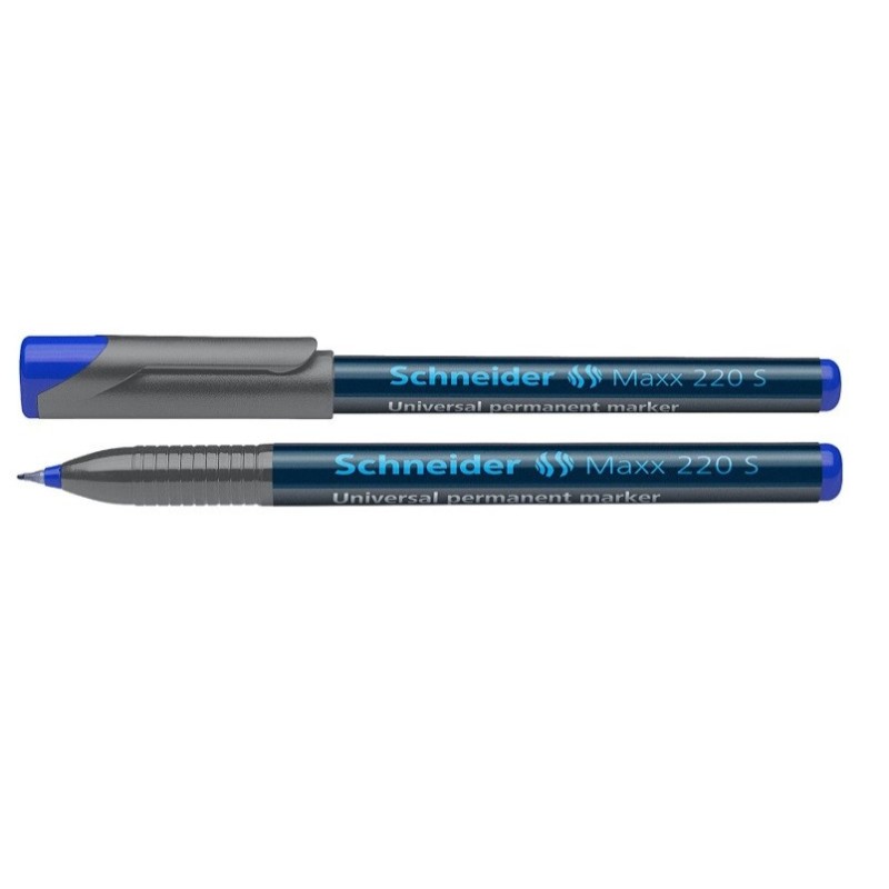 Žymeklis permanentinis SCHNEIDER MAXX 220 S, mėlynos sp., 0.4mm.