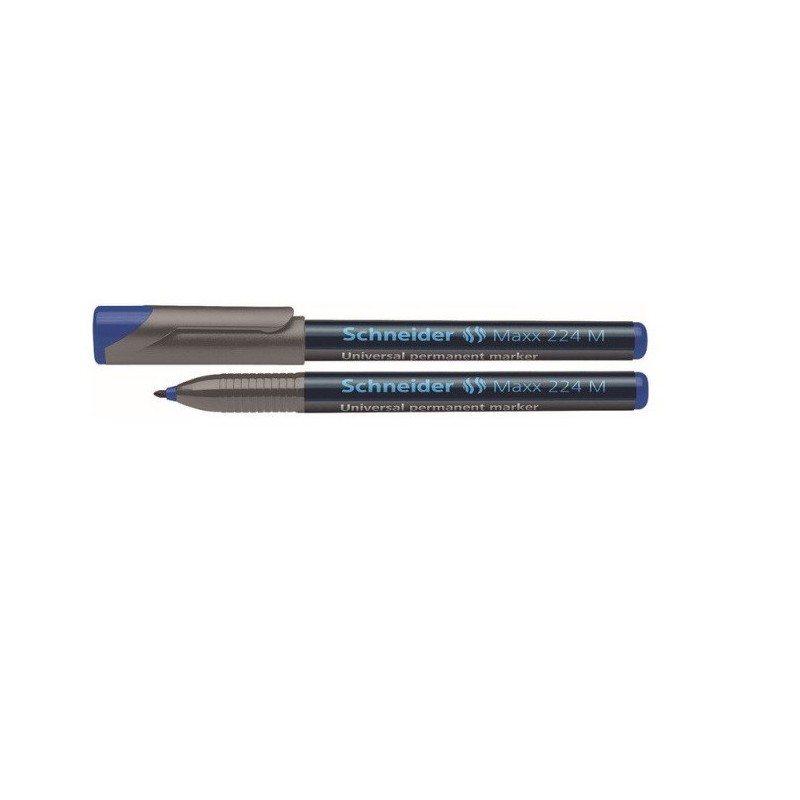 Žymeklis permanentinis SCHNEIDER MAXX 224 M, mėlynos sp., 1.0mm.