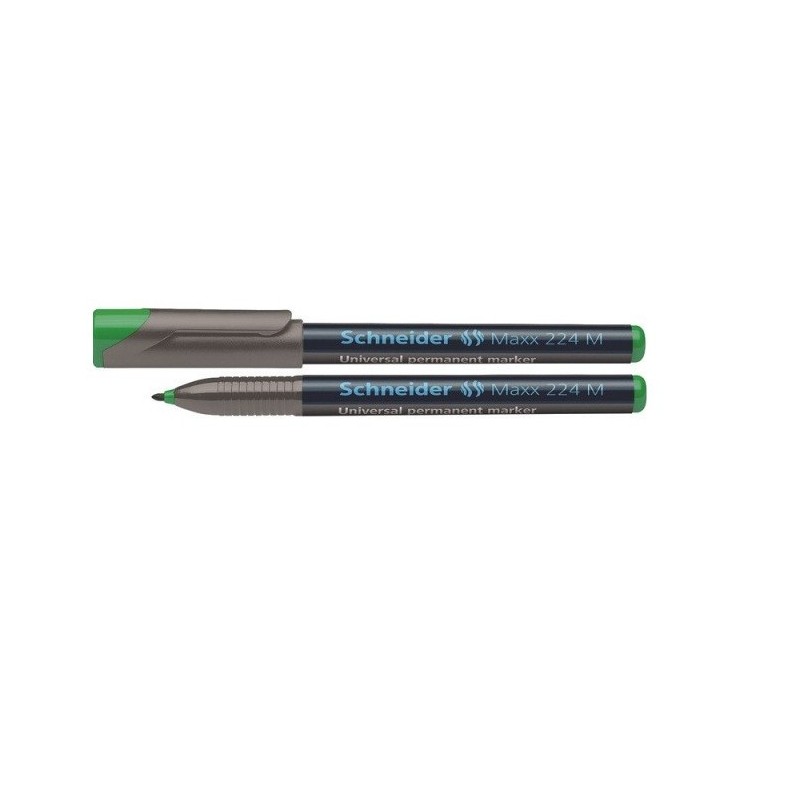 Žymeklis permanentinis SCHNEIDER MAXX 224 M, žalios sp., 1.0mm.