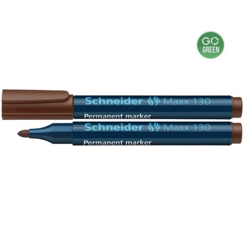 Žymeklis permanentinis SCHNEIDER MAXX 130, rudos sp., 1-3mm., a.g.