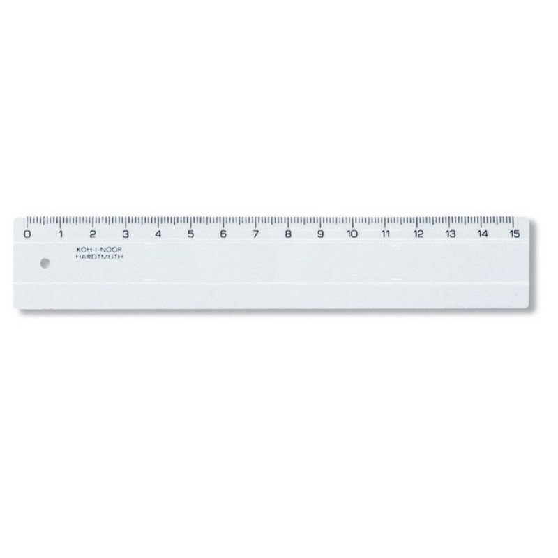Liniuotė plastikinė 15cm, KOH-I-NOOR