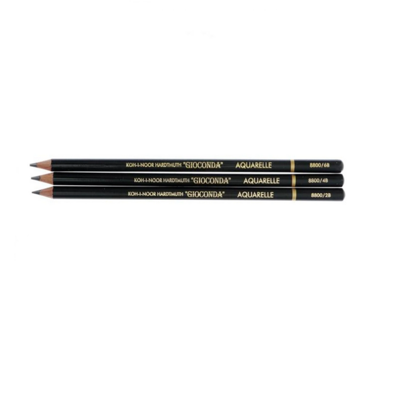 Akvarelinis juodas pieštukas 4B,  KOH-I-NOOR p.12
