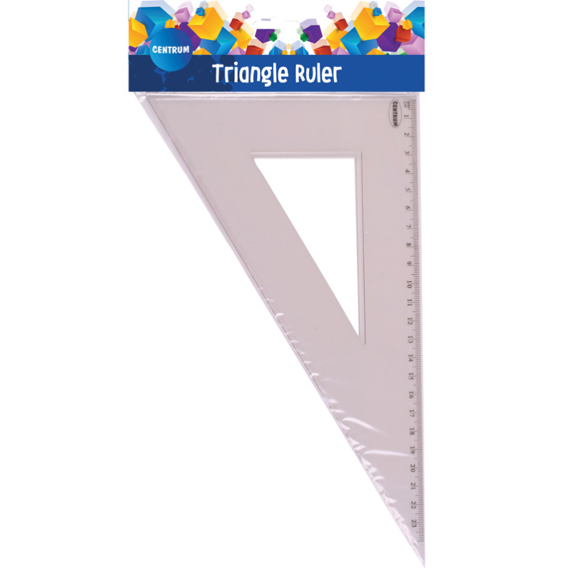Trikampis 30' 23cm skaidrus CENTRUM įp.48