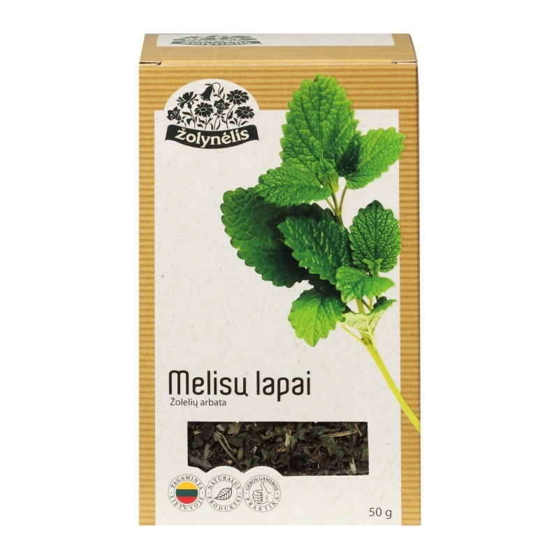Žolelių arbata melisų lapai, Žolynėlis, 50 g