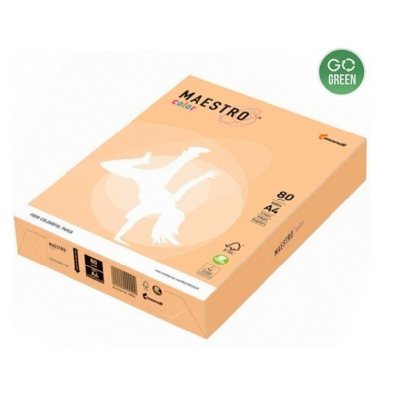 Spalvotas popierius MAESTRO COLOR A4 160 g. 250 l. lašišos sp.