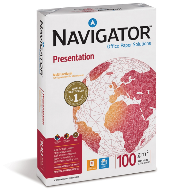 Universalus biuro popierius NAVIGATOR A4 100 g. 500 l.
