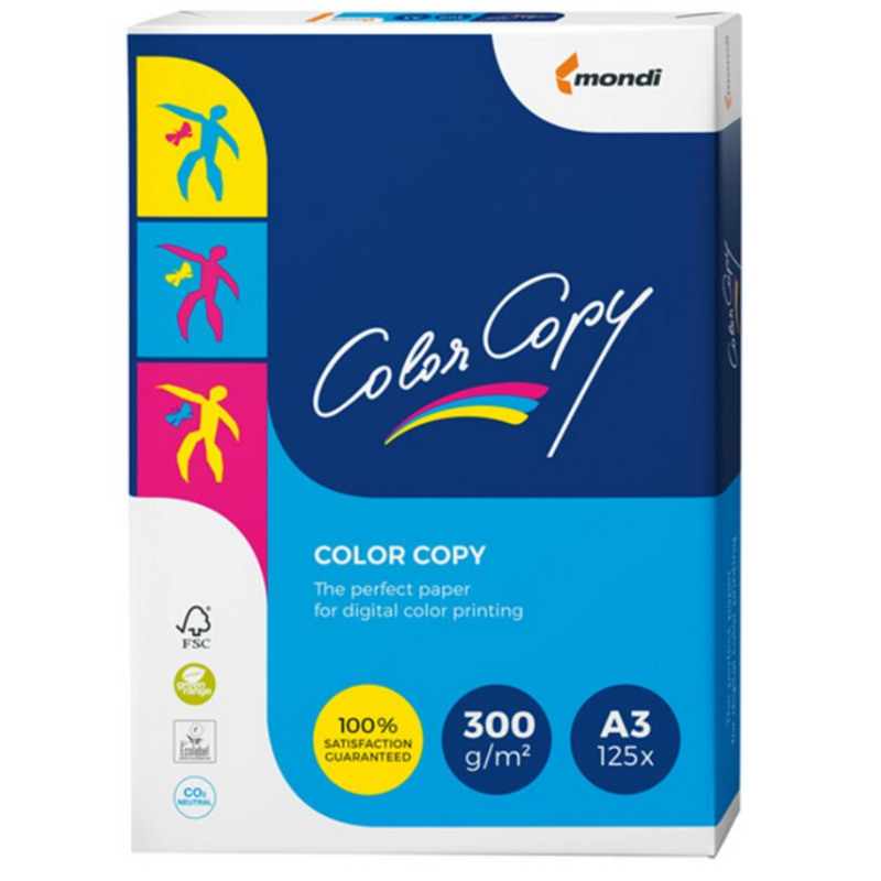Biuro pop. spalvotam kopijavimui COLOR COPY A3 300 g.125 l. įp.5vnt.