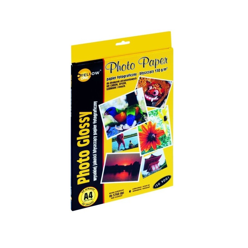 Foto popierius A4, 130g., 20 lapų, blizgus