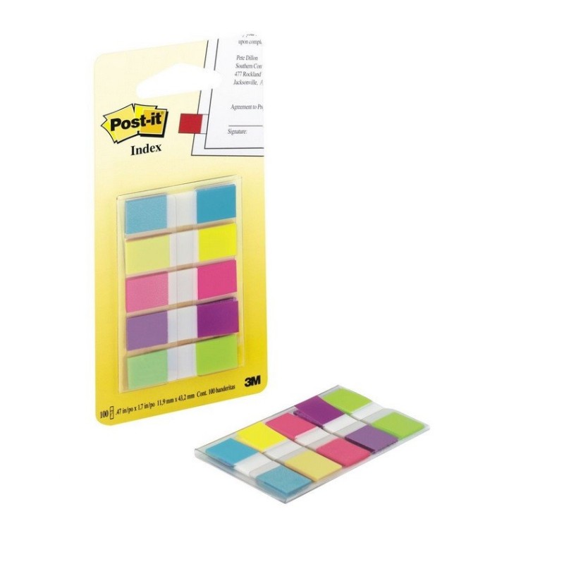 Indeksai žymekliai 3M POST-IT 5spx20l,11,9x43,2mm
