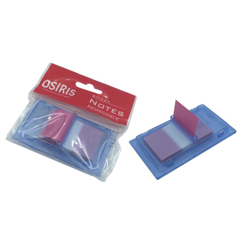 Indeksai-žymekliai plastikiniai 43,2x25,4 50vnt. OSIRIS, rožiniai, įp.24