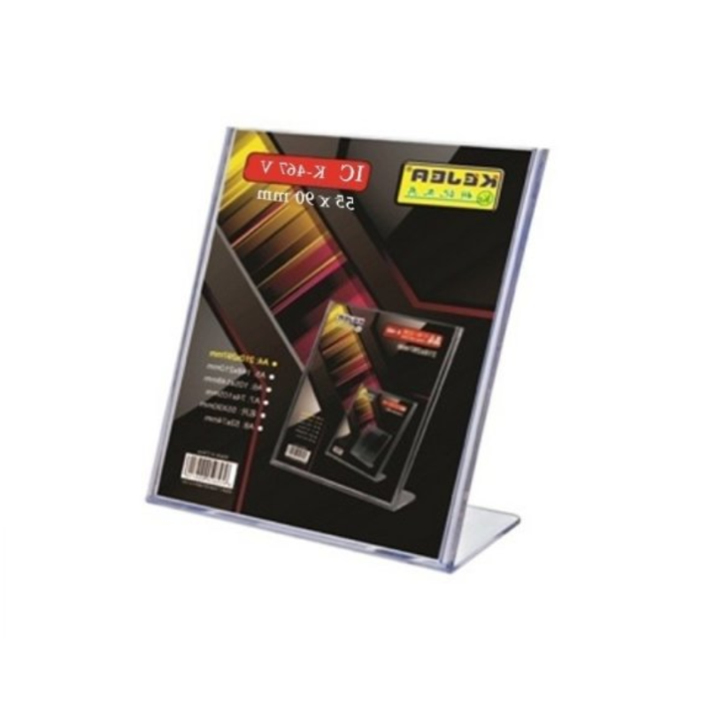 Stovelis L formos tiesus K-467V IC 55x90 mm skaidrus