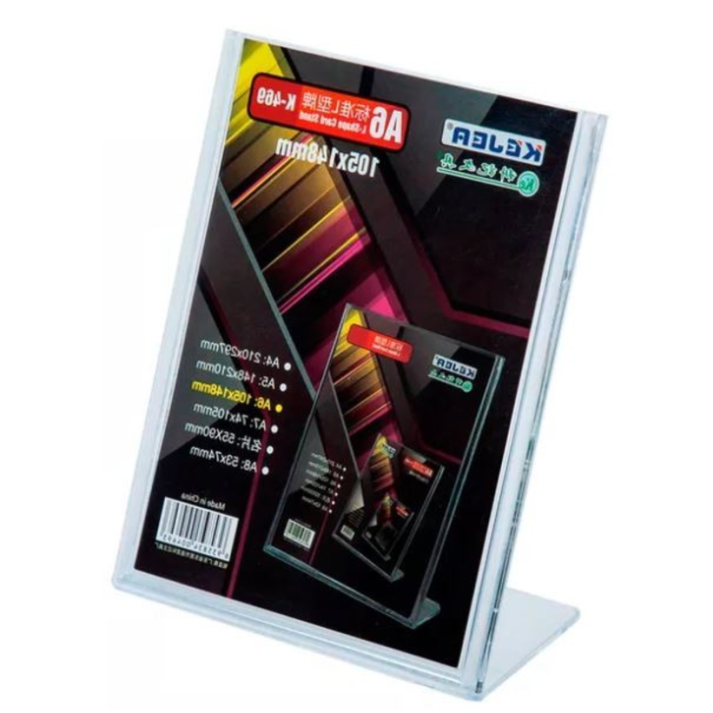 Stovelis L formos tiesus K-469V A6, 105x148 mm, skaidrus