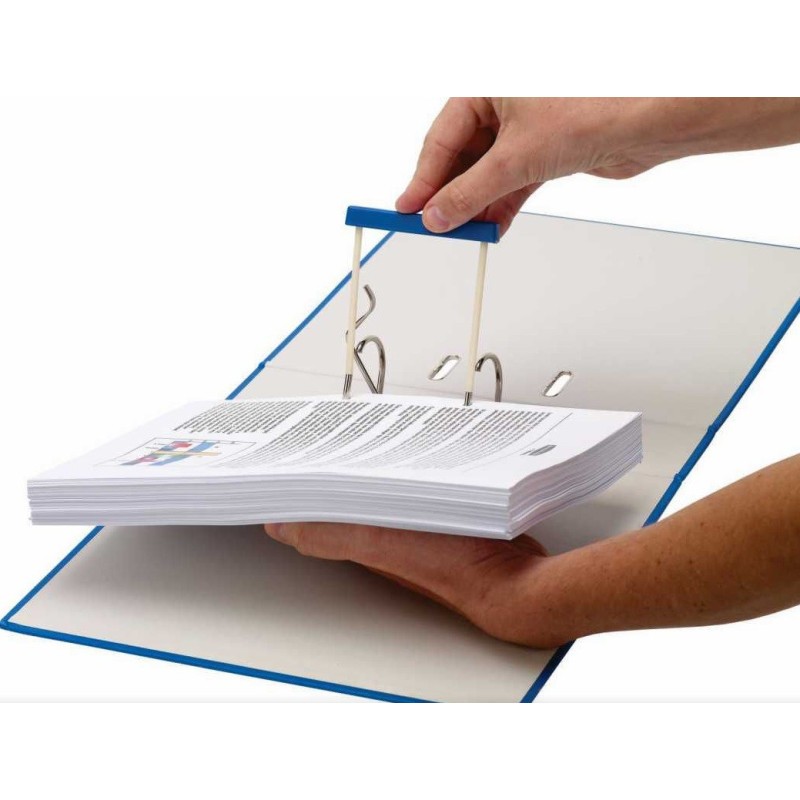 Dokumentų archyvinės įsegėlės mėlynos  10 cm.E-CLIP FELLOWES