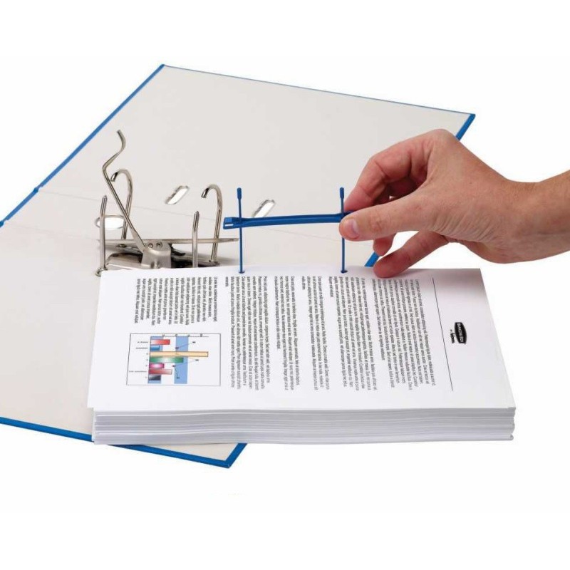 Dokumentų archyvinės įsegėlės mėlynos  10 cm.E-CLIP FELLOWES
