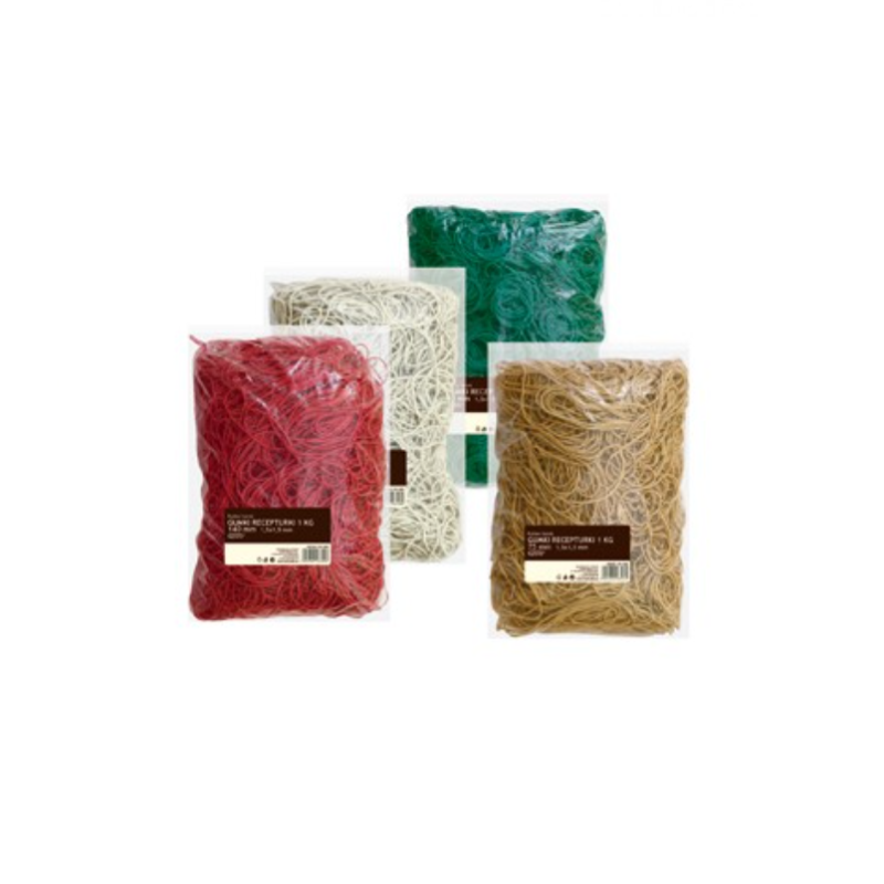 Gumelės 60mm maišelyje, 1 kg.