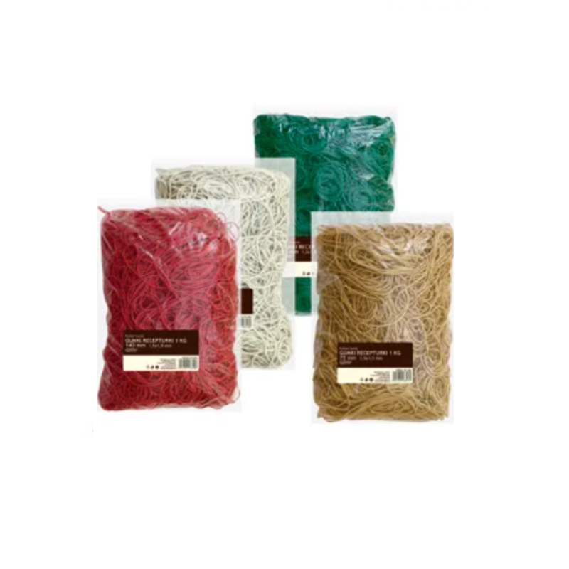 Gumelės 75mm maišelyje, 1 kg.