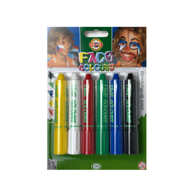 Dažai veidui 6 spalvos KOH-I-NOOR