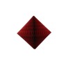 Popierinė dekoracija deimantas 10cm, bordo spalvos
