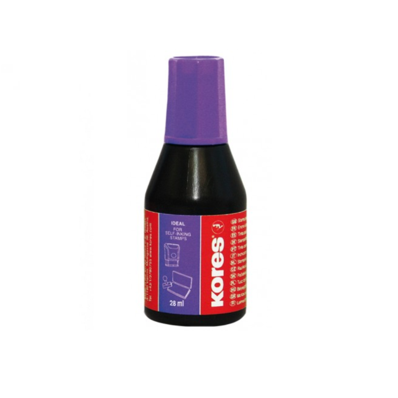 Tušas antspaudams 27ml KORES, violetinis