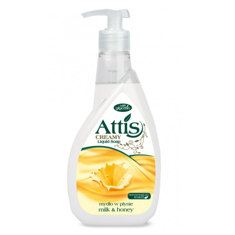 Skystas muilas ATTIS  400g medus ir pienas
